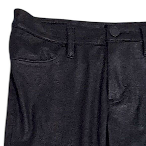 BLANKNYC Spray On Super Skinny Textured Ankle Pants Size 27 Black Rocker Biker - Picture 7 of 15